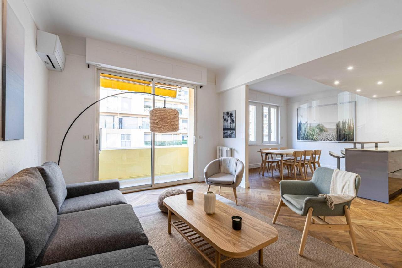 Renovated Apartment 80M2 6P 2Br - Cannes Palm Beach Bagian luar foto